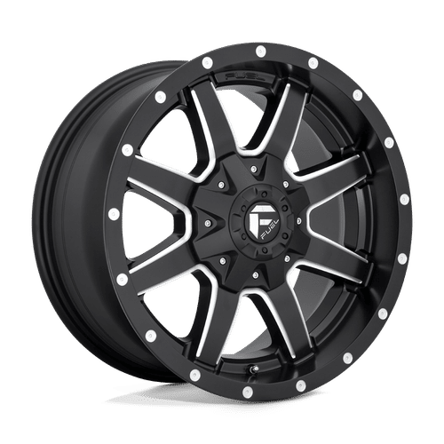 Fuel Offroad D538 MATTE BLACK MILLED 18x9 +1 5x127|5x114.3mm 78.1mm - Wheelwiz
