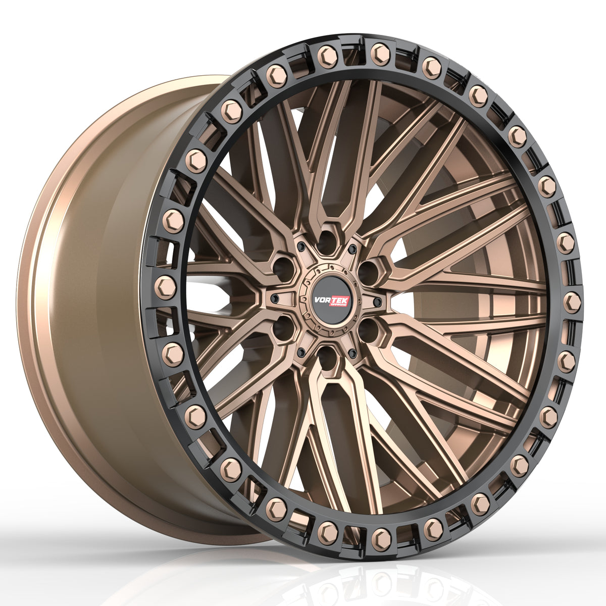 Vortek VRT-608 Matte Bronze Black Bead Ring 22x12 -44 6x135|6x139.7mm 106.1mm - Wheelwiz