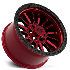 GT Off-Road CHAMBER Black Ring / Anodized red centre 17x10 -18 6x135|6x139.7mm 106.1mm - Wheelwiz