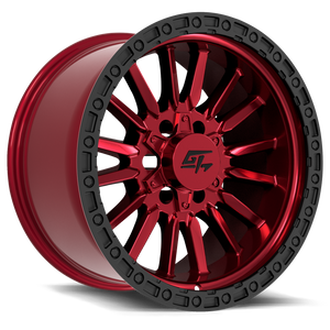 GT Off-Road CHAMBER Black Ring / Anodized red centre 18x12 -44 8x165.1|8x180mm 125.2mm - Wheelwiz