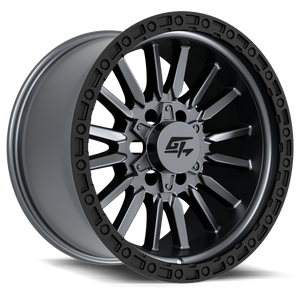 GT Off-Road CHAMBER Black Ring / Matte Gunmetal Centre 18x12 -44 8x165.1|8x170mm 125.2mm - Wheelwiz