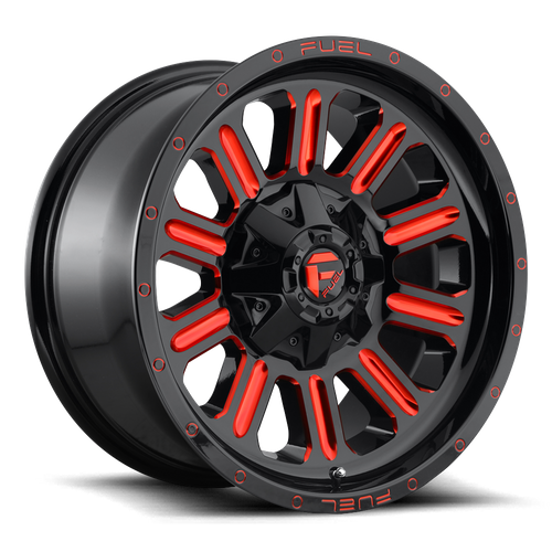 Fuel Offroad D621 HARDLINE Gloss Black Red Tinted Clear 18x9 +1 5x139.7|5x150mm 110.1mm - Wheelwiz