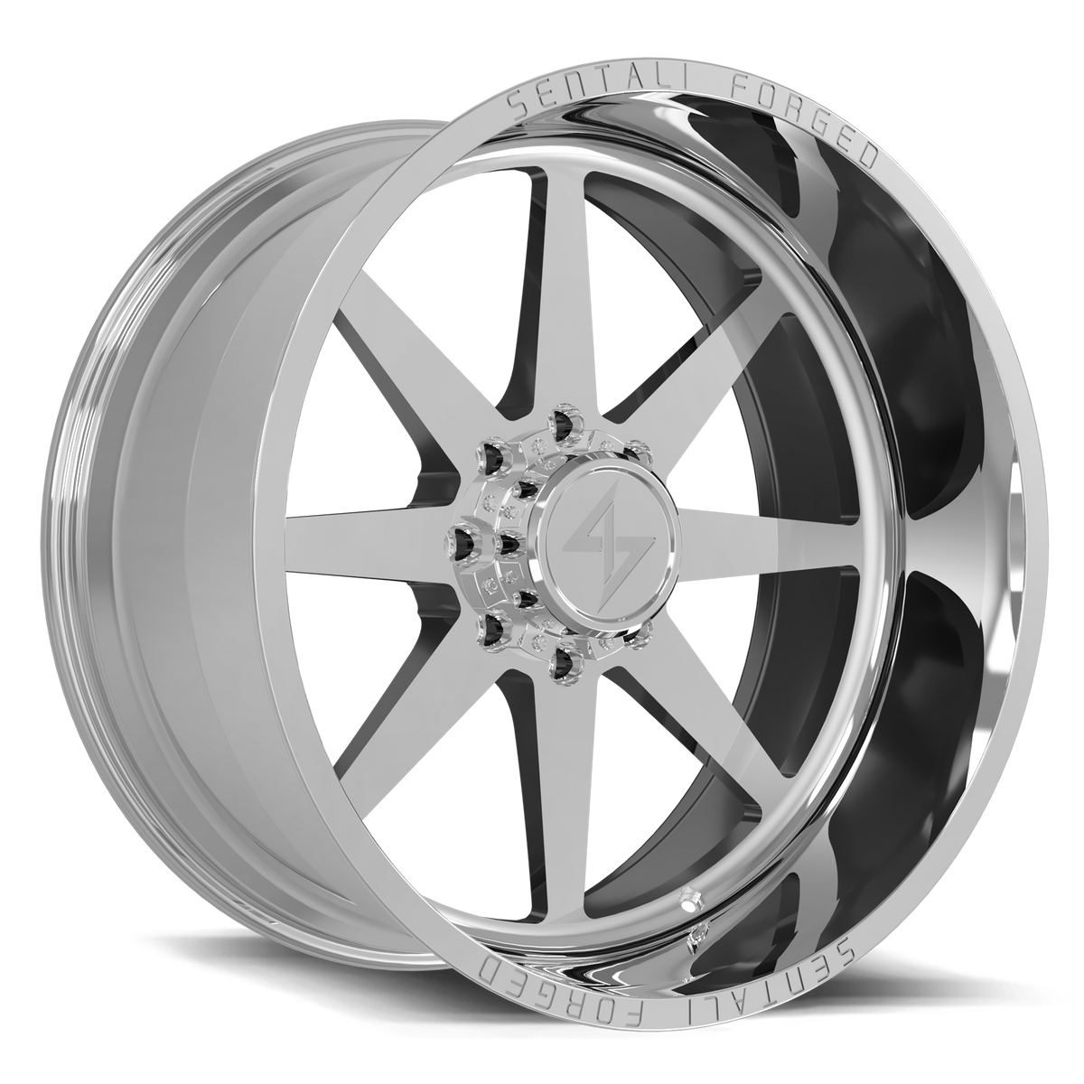 Sentali SF12 Polished 24x14 -76 8x180mm 124.3mm - Wheelwiz