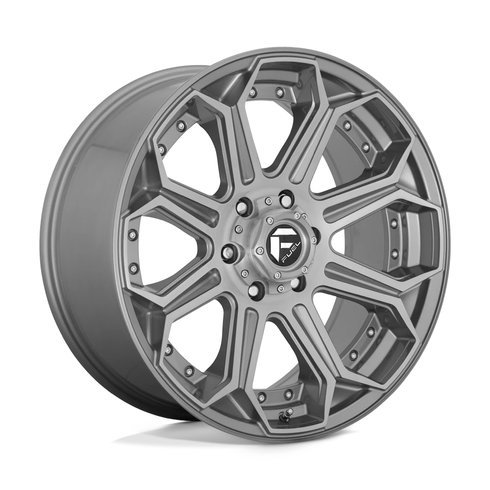 Fuel Offroad D705 SIEGE BRUSHED GUN METAL TINTED CLEAR 22x10 -18 6x139.7mm 106.1mm - Wheelwiz