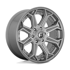 Fuel Offroad D705 SIEGE BRUSHED GUN METAL TINTED CLEAR 22x10 -18 6x139.7mm 106.1mm - Wheelwiz