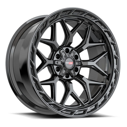 Vortek VRP-504 Gloss Black 20x10 -18 5x127|5x139.7mm 78.1mm - Wheelwiz