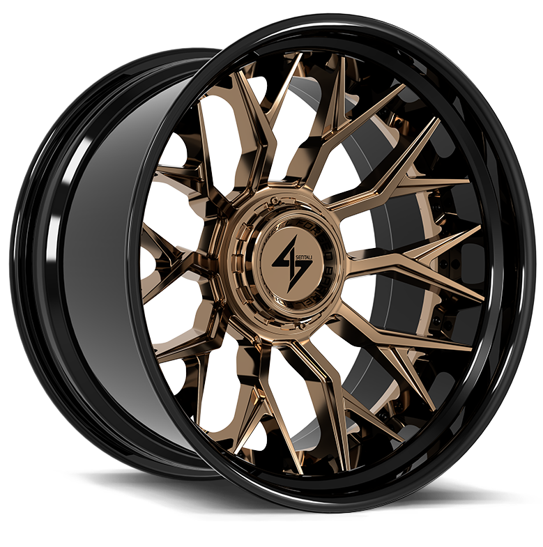 Sentali BFX2 Gloss Black Lip / Bronze Centre 26x14 -76 5x127|5x139.7mm 78.1mm - Wheelwiz