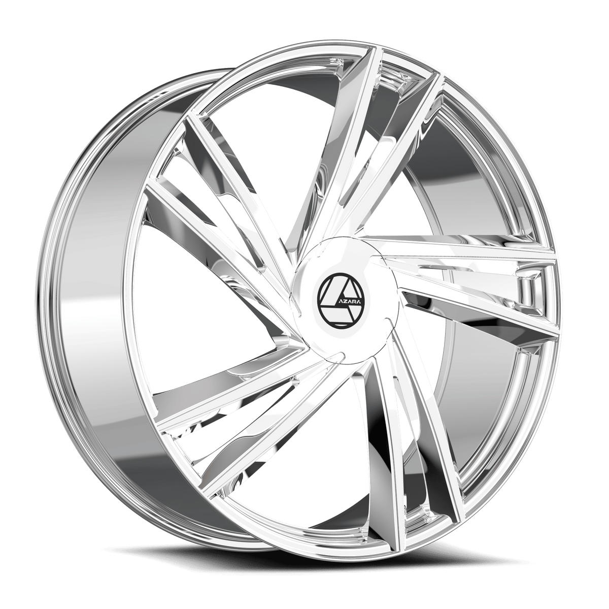 Azara AZA-529 Nano Chrome 20x8.5 +35 5x112|5x114.3mm 74.1mm - Wheelwiz