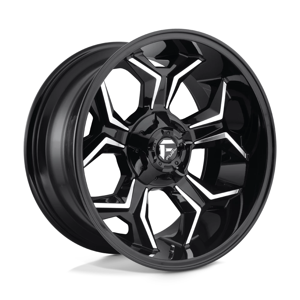 Fuel Offroad D606 AVENGER GLOSS BLACK MILLED 20x10 -18 6x135|6x139.7mm 106.1mm - Wheelwiz