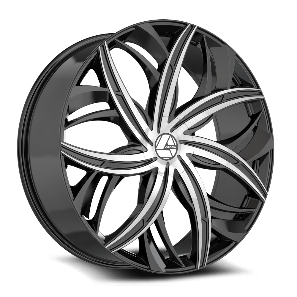 Azara AZA-541 Gloss Black Machined 18x8 +35 5x112|5x114.3mm 74.1mm - Wheelwiz