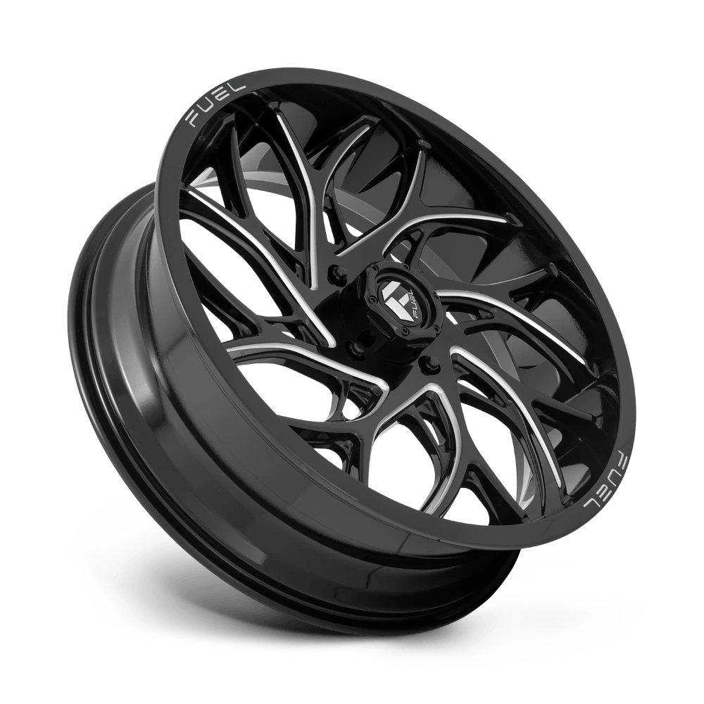 Fuel Offroad D741 RUNNER GLOSS BLACK MILLED 22x7 +13 4x156mm 132mm - Wheelwiz