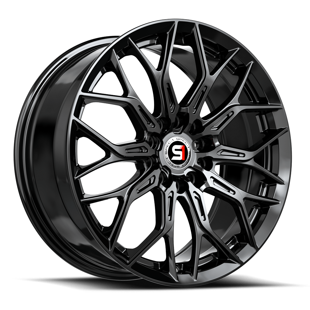 Spec-1 SP-57 Gloss Black 17x7.5 +42 5x114.3|5x110mm 0mm - Wheelwiz