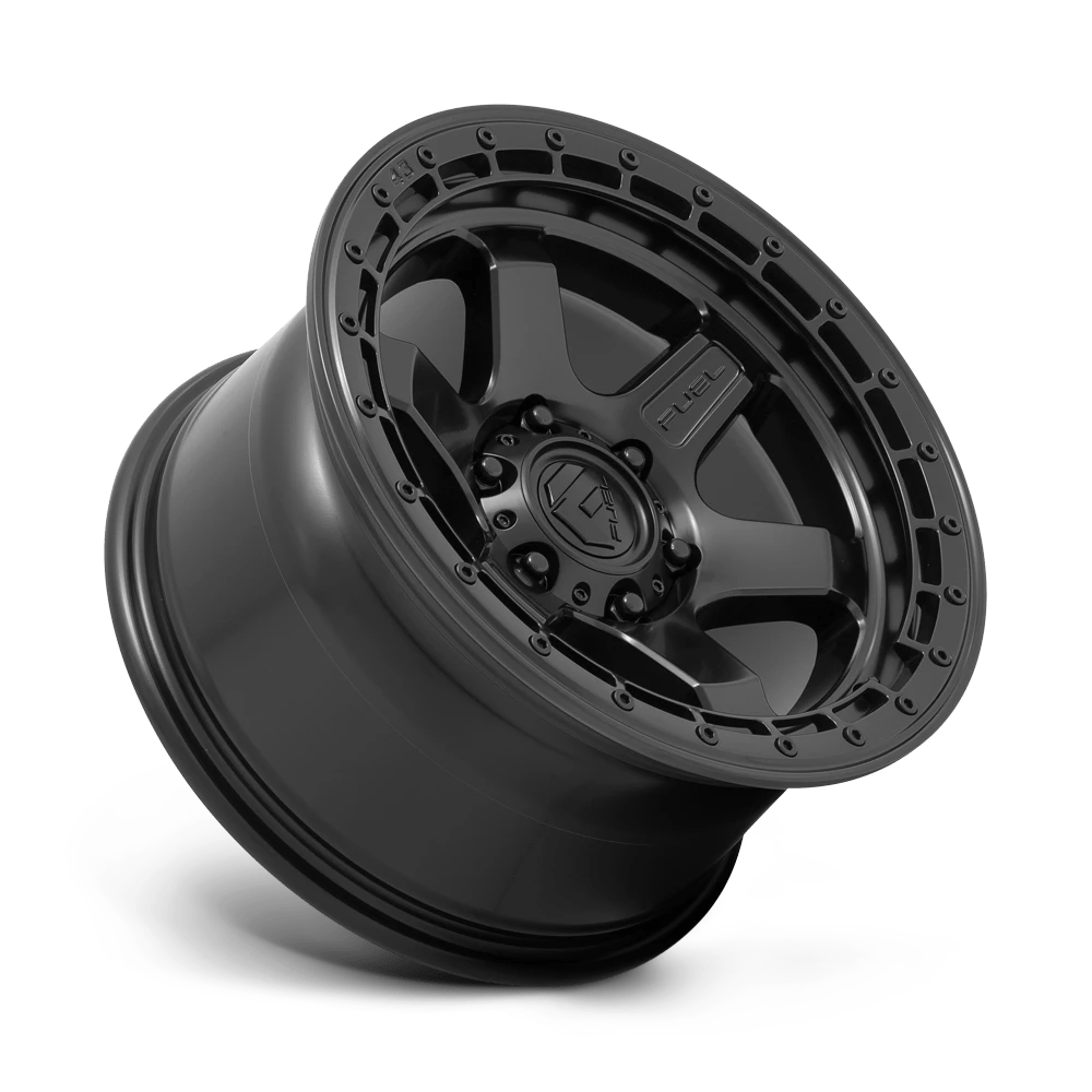 Fuel Offroad D750 BLOCK MATTE BLACK WITH BLACK RING 18x9 +20 6x135mm 87.1mm - Wheelwiz