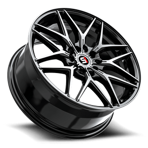 Spec-1 SP-60 Gloss Black & Machined 17x7.5 +42 5x114.3|5x108mm 73.1mm - Wheelwiz