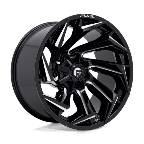 Fuel Offroad D753 GLOSS BLACK MILLED 22x12 -44 8x180mm 124.2mm - Wheelwiz