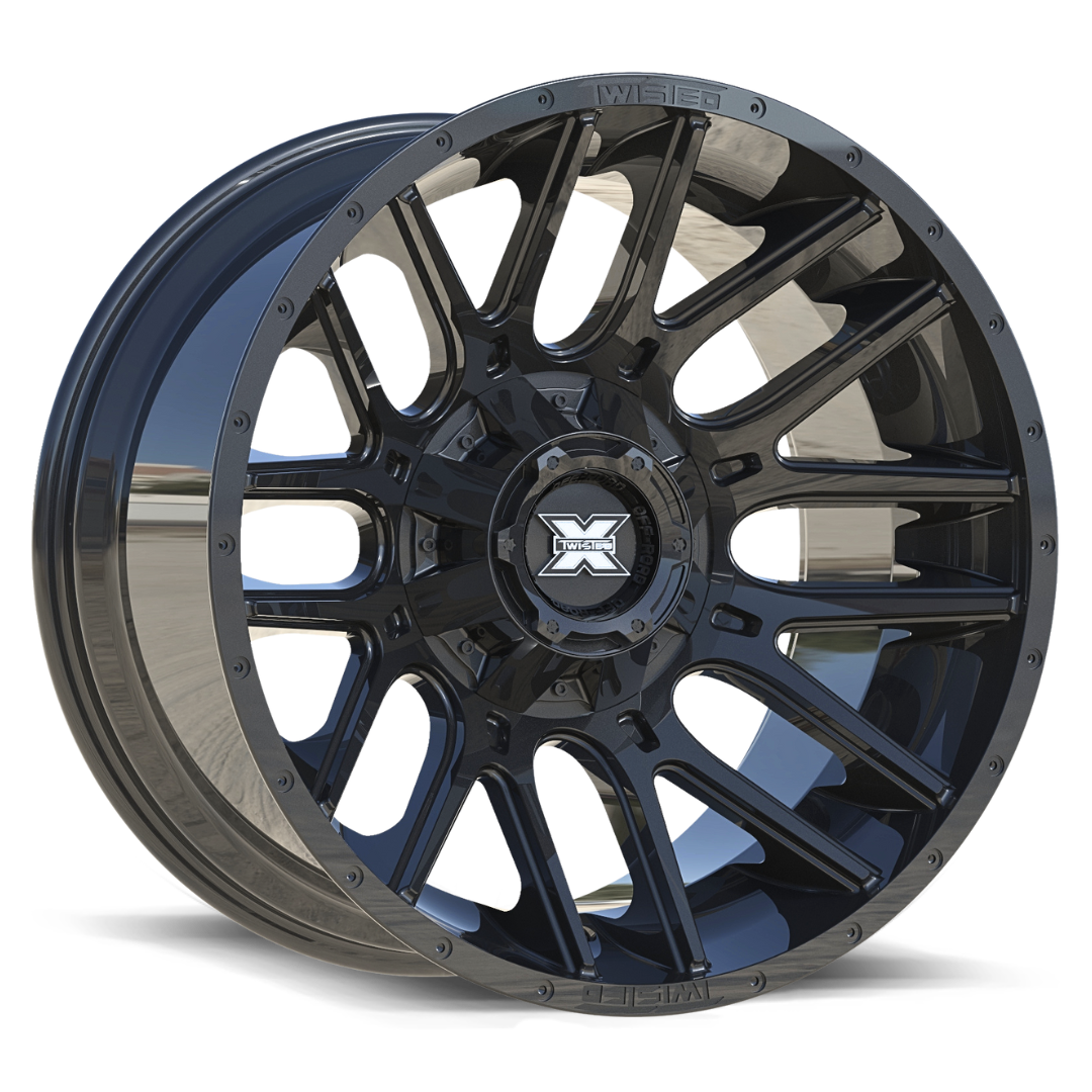 Twisted Off-road TW3 Gloss Black 20x9 +12 6x135|6x139.7mm 106.4mm - Wheelwiz