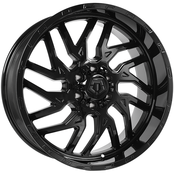 TIS Wheels 544 Gloss Black - Milled Edge 20x12 -44 5x127|5x139.7mm 78.1mm - Wheelwiz
