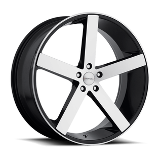 Spec-1 SP-5 Gloss Black Machined 20x8.5 +35 5x114.3mm 74.1mm
