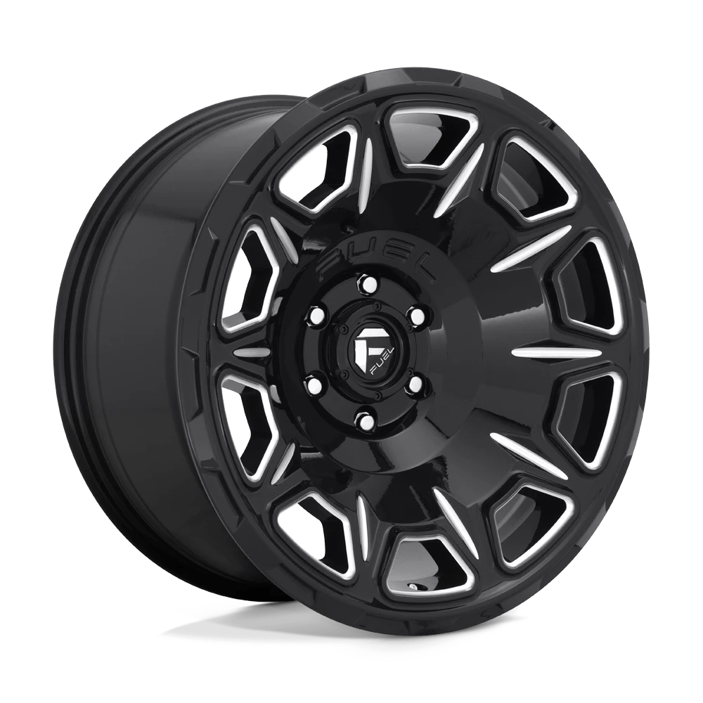 Fuel Offroad D688 VENGEANCE GLOSS BLACK MILLED 17x9 -12 6x135mm 87.1mm - Wheelwiz