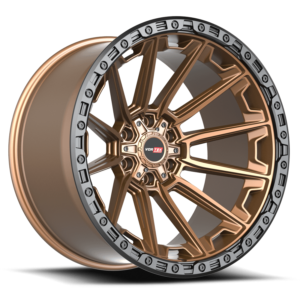 Vortek VRT-601 Matte Bronze With Black Bead Ring 18x9 +12 6x135|6x139.7mm 106.1mm - Wheelwiz
