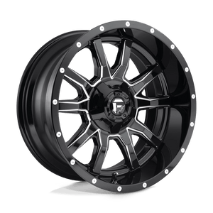 Fuel Offroad D627 VANDAL GLOSS BLACK MILLED 20x10 -18 5x139.7|5x150mm 110.1mm - Wheelwiz