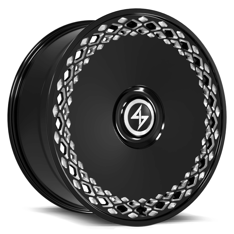 Sentali CORAL REEF Gloss Black Milled 24x10 +10 5x130mm 84.1mm - Wheelwiz
