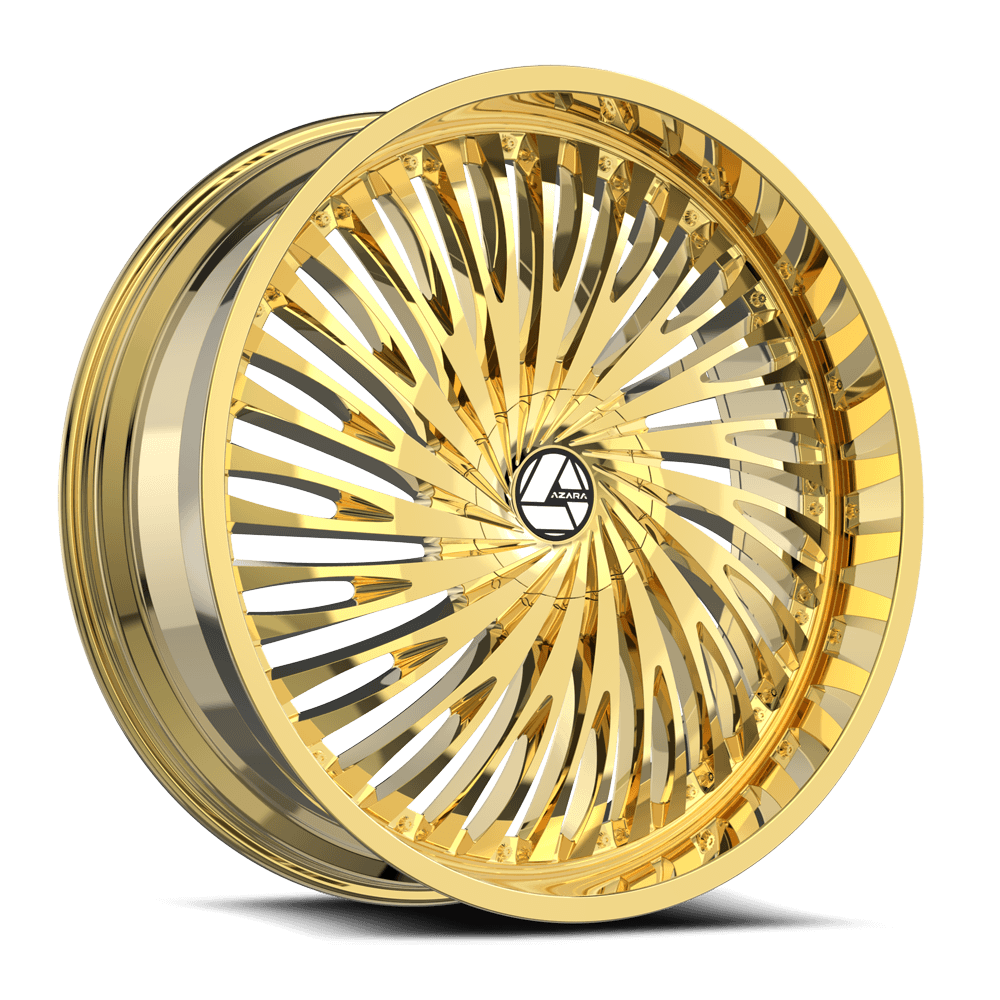 Azara AZA-526 Nano Gold 20x8.5 +35 5x112|5x114.3mm 74.1mm - Wheelwiz