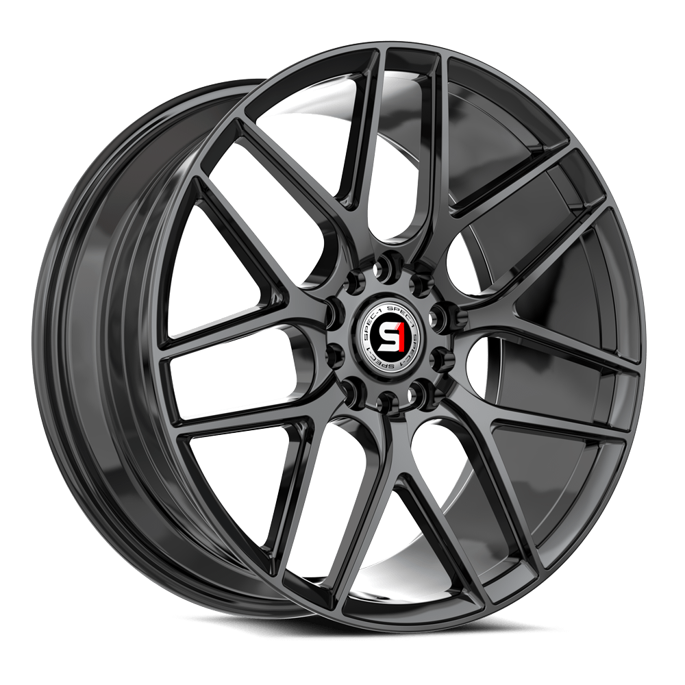 Spec-1 SP-78 Gloss Black 18x8 +35 5x112|5x114.3mm 73.1mm - Wheelwiz