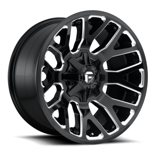 Fuel Offroad D623 WARRIOR Gloss Black Milled 20x10 -18 5x114.3|5x127mm 78.1mm - Wheelwiz