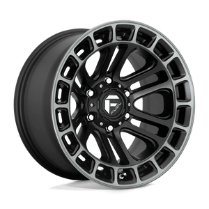 Fuel Offroad D720 HEATER MATTE BLACK DOUBLE DARK TINT MACHINED 17x9 -12 6x135mm 87.1mm - Wheelwiz