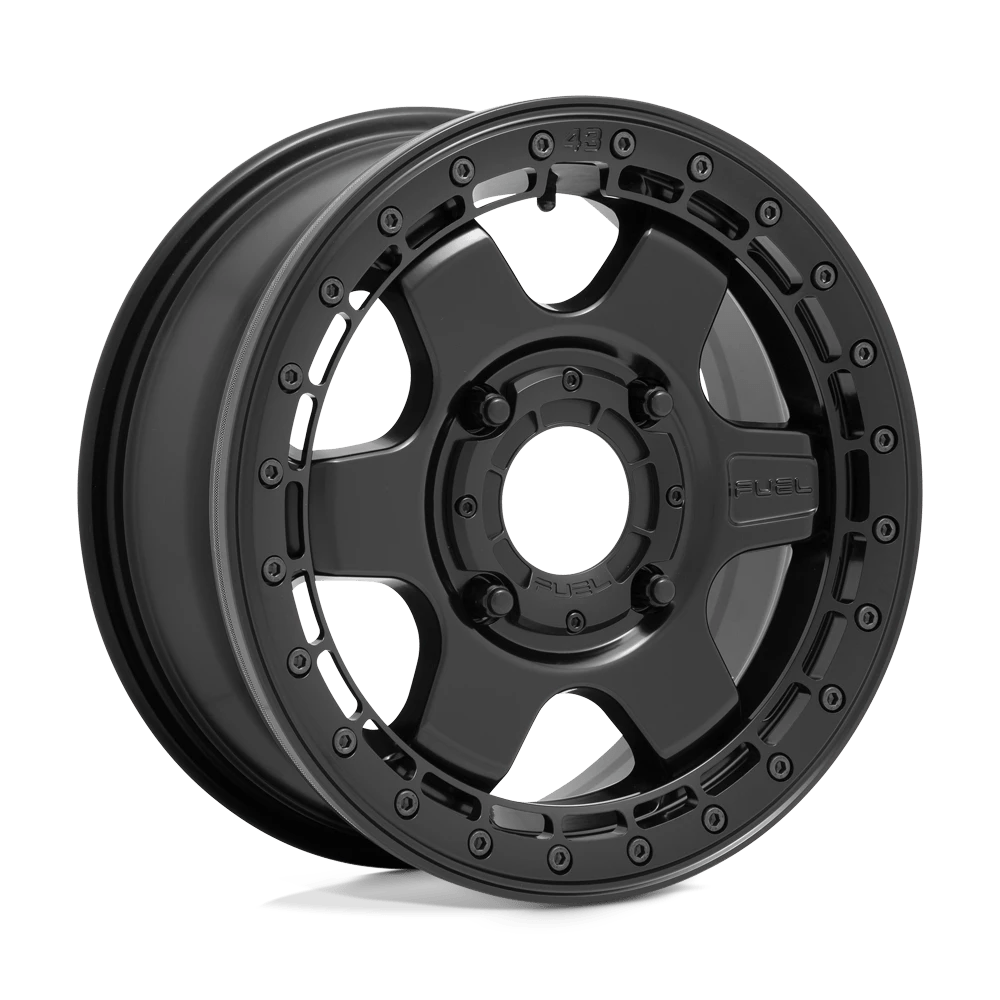 Fuel Offroad D922 BLOCK BL - OFF ROAD ONLY MATTE BLACK WITH BLACK RING 15x6 +38 4x137mm 110.1mm - Wheelwiz