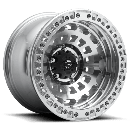 Fuel Offroad D102 ZEPHYR BEADLOCK GLOSS MACHINED 17x9 -15 5x127mm 71.5mm - Wheelwiz