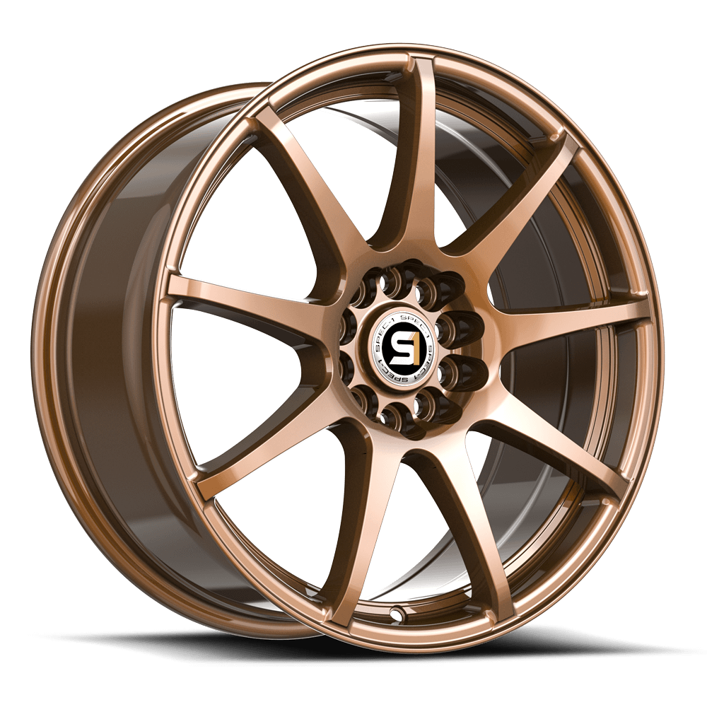 Spec-1 SP-67 Gloss Bronze 18x8 +38 5x114.3|5x100mm 73.1mm - Wheelwiz