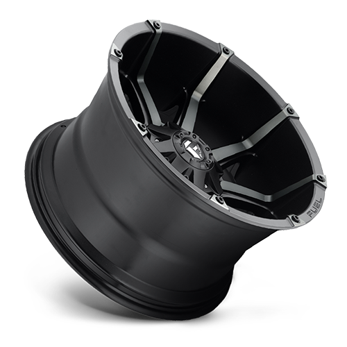 Fuel Offroad D556COUPLER MATTE BLACK DOUBLE DARK TINT 18x9 -12 5x139.7|5x150mm 110.1mm - Wheelwiz