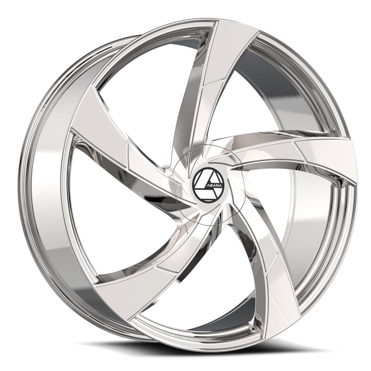 Azara AZA-524 Nano Chrome 18x8 +35 5x112|5x114.3mm 74.1mm - Wheelwiz