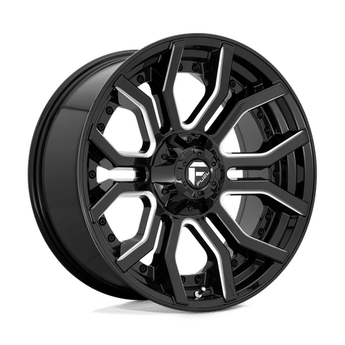 Fuel Offroad D711 GLOSS BLACK MILLED 24x12 -44 8x170mm 125.1mm - Wheelwiz