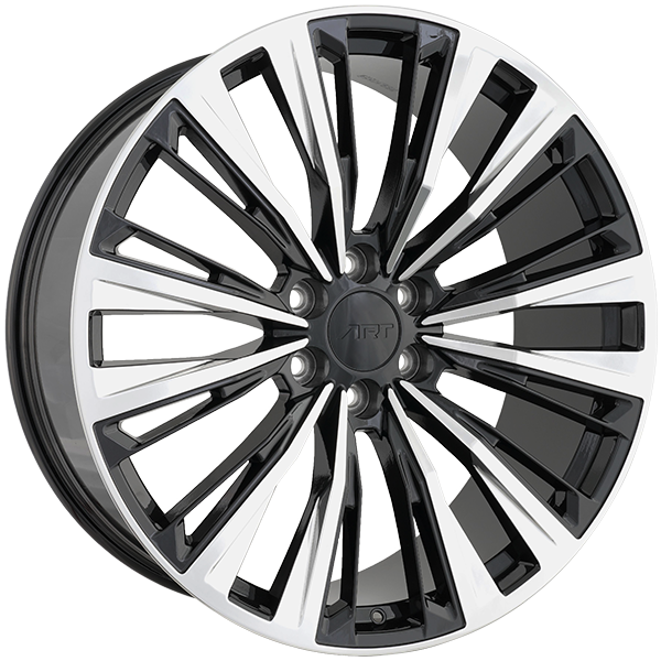 ART Replica REPLICA 355 Gloss Black - Mirror Polish 24x10 +31 6x139.7mm 77.8mm - Wheelwiz