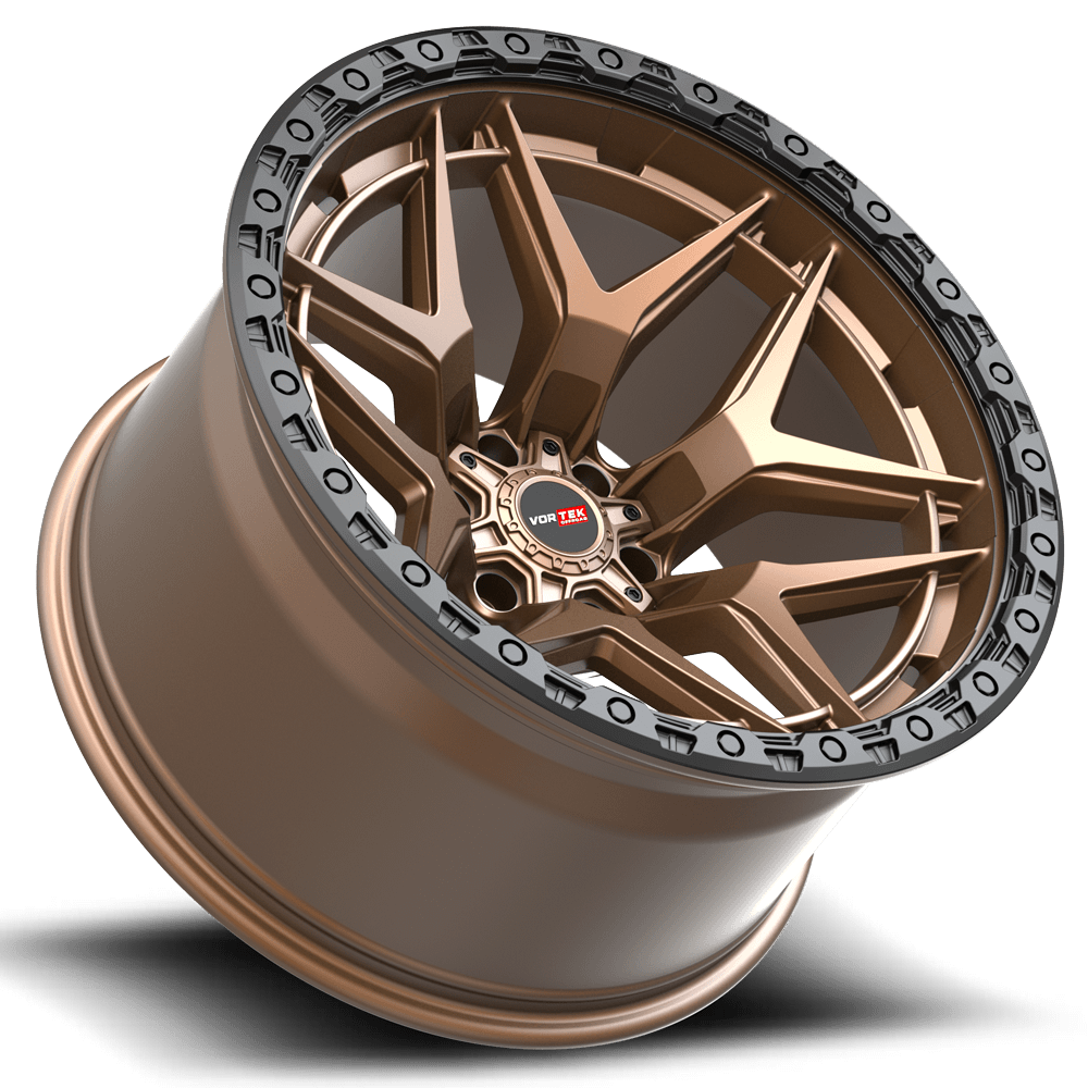 Vortek VRT-603 Matte Bronze With Black Bead Ring 17x9 +12 6x135|6x139.7mm 106.1mm - Wheelwiz