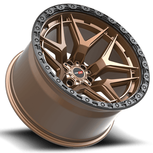 Vortek VRT-603 Matte Bronze With Black Bead Ring 17x9 +12 6x135|6x139.7mm 106.1mm - Wheelwiz