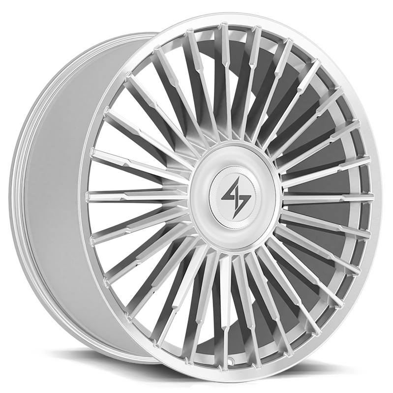 Sentali ROYALE Brushed Silver 22x9 +34 5x112|5x114.3mm 73.1mm - Wheelwiz
