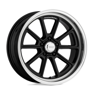 American Racing VN510 DRAFT Gloss Black W/ Diamond Cut Lip 18x10 +12 5x114.3mm 72.6mm - Wheelwiz