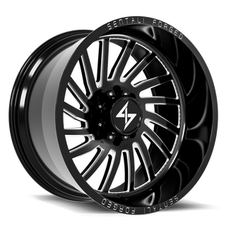 Sentali SF-1 Gloss Black Milled Left 24x14 -76 8x165.1mm 125.2mm