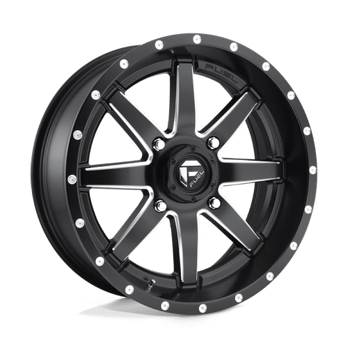 Fuel Offroad D538 MATTE BLACK MILLED 18x7 +13 4x156mm 132mm - Wheelwiz