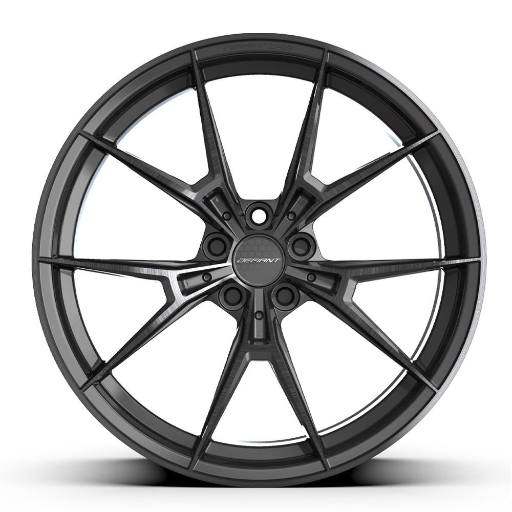 Defiant DF09 Black Machined w/ Tinted Clear 20x9.0 +40 5x112mm 66.6mm