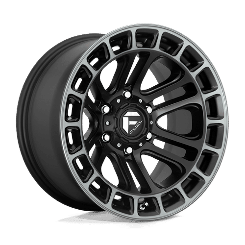 Fuel Offroad D720 MATTE BLACK DOUBLE DARK TINT MACHINED 20x10 -18 6x139.7mm 106.1mm - Wheelwiz