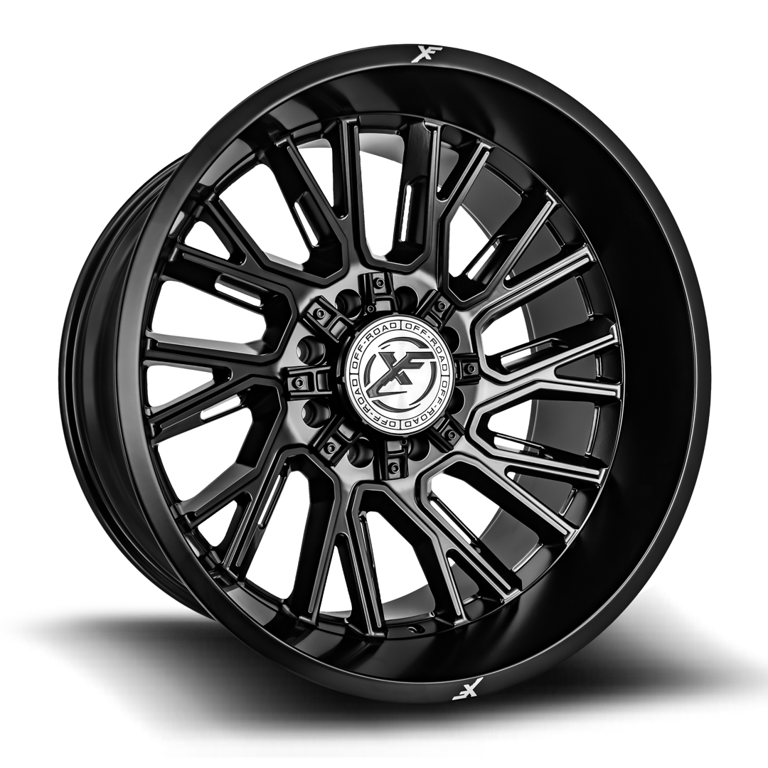 XF Off-Road XF-230 Satin Black 22x10 -24 6x135|6x139.7mm 106.4mm - Wheelwiz