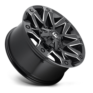 Fuel Offroad D555 AMBUSH GLOSS BLACK MILLED 20x10 -18 6x135|6x139.7mm 106.1mm - Wheelwiz