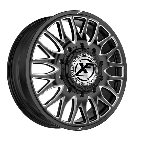 XF Off-Road XF-240GBML-F Gloss Black Milled 20x8.25 +110 8x165.1mm 121.3mm - Wheelwiz