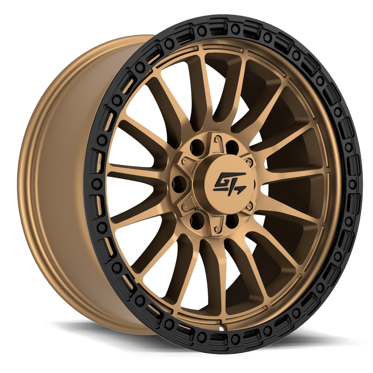 GT Off-Road RENEGADE Matte Bronze with Black Ring 17x9 +12 8x180mm 0mm - Wheelwiz