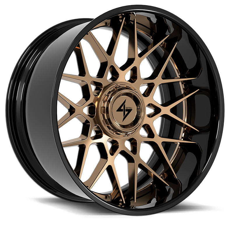 Sentali BFX5 Gloss Black Lip / Gloss Bronze Centre 22x10 -24 8x165.1|8x170mm 125.2mm - Wheelwiz